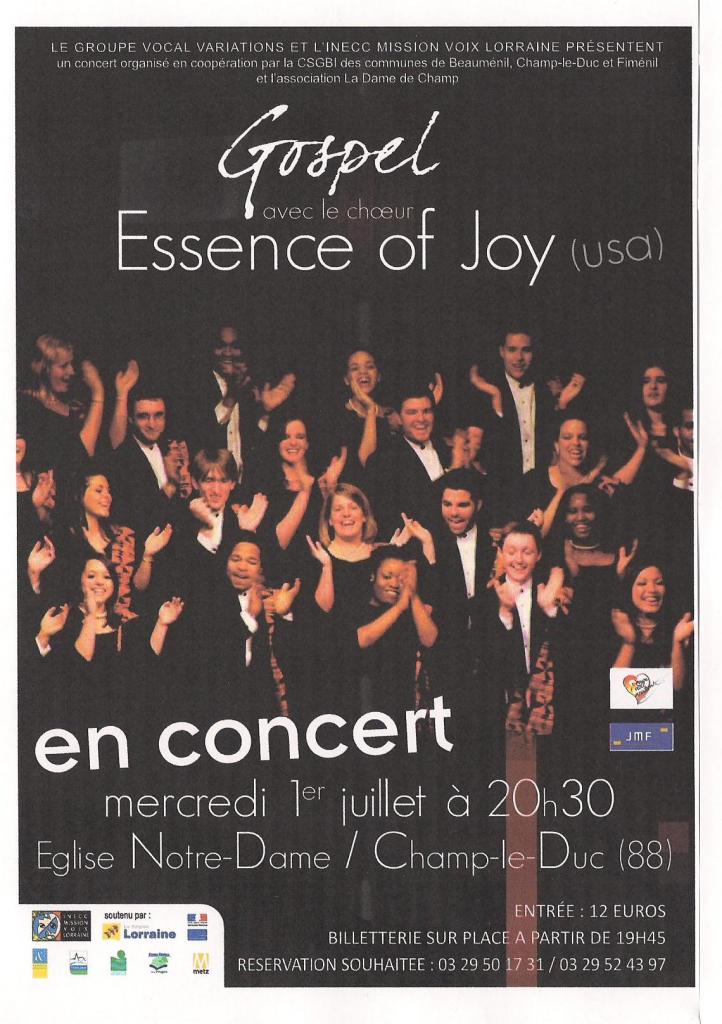 affiche concert de Gospel